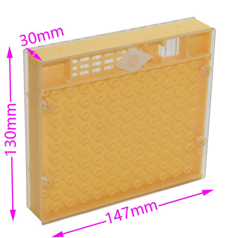 1 vnt Bitininko bitininkystės įrankiai Nicot Queen bičių auginimo sistema bitininkystei Plastikiniai Nikot narvelio įrankiai Karališkasis karaliaus narvas