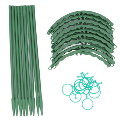 3 rinkiniai Augalų laipiojimo atraminis narvas plastikinis 25 cm sodininkystės aksesuaras gėlių pomidorų laikymui