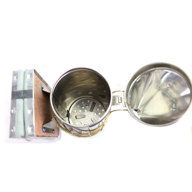 1 ks Včelárske ochranné vybavenie, výrobca dymu z úľa, nerezová oceľ, vysielač na včelí úď, štít na úľ, nástroj na zavesenie háčika