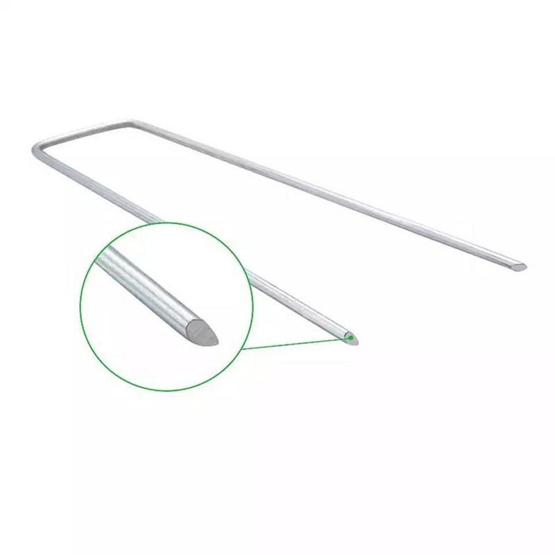 50 de bucăți știfturi pentru peisaj țăruși de grădină țevi de rezistență țesute de gard pentru țesătură de barieră împotriva buruienilor pentru acoperirea solului tuburi de irigare cu picurare