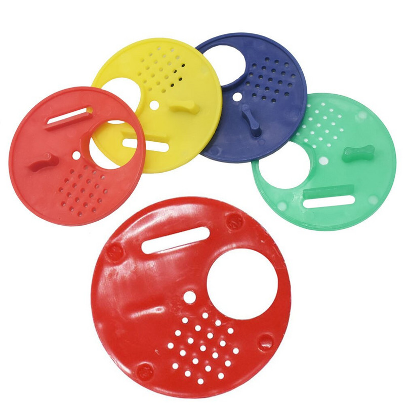 100 de buc Ușă de stup din plastic pentru apicultura, rotundă, o singură ieșire pentru stup, ventilație de intrare, poarta de ventilație, instrumente pentru cuib, provizii pentru apicultură