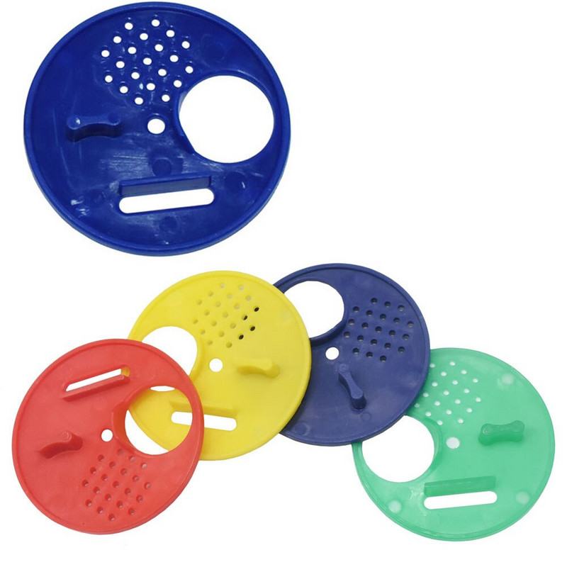 100 de buc Ușă de stup din plastic pentru apicultura, rotundă, o singură ieșire pentru stup, ventilație de intrare, poarta de ventilație, instrumente pentru cuib, provizii pentru apicultură