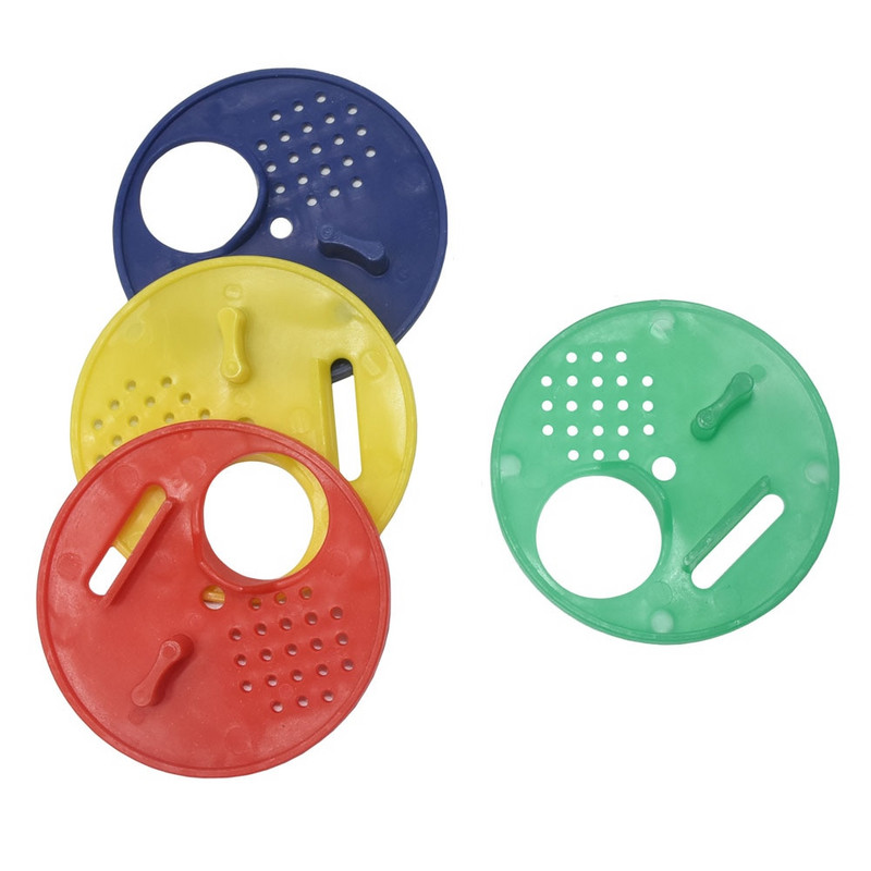 100 de buc Ușă de stup din plastic pentru apicultura, rotundă, o singură ieșire pentru stup, ventilație de intrare, poarta de ventilație, instrumente pentru cuib, provizii pentru apicultură