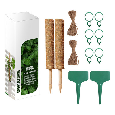 2 ks 11,8 palcov Podpora rastlín Totemový stĺp Rastlina Lezenie z kokosového machu Totemový stĺp pre popínavé rastliny Podpora predĺženie Izbová rastlina