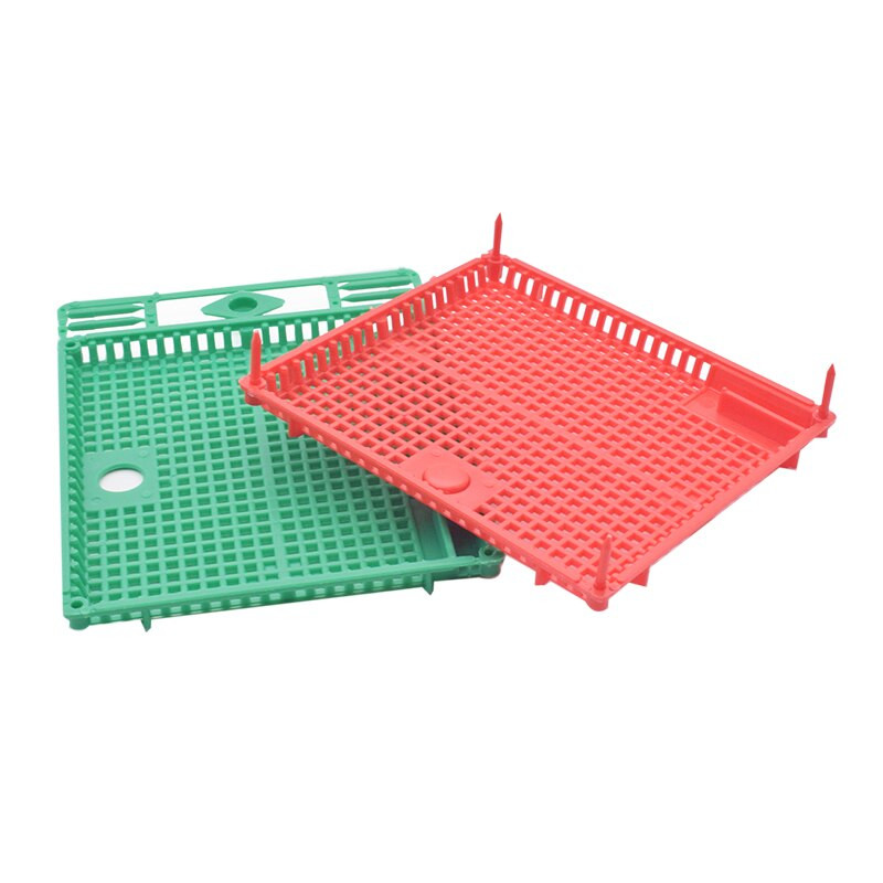 5 ks/sada Izolácia a zavádzacia klietka pre kráľovnú Plastová okrúhla plochá zavádzacia klietka pre kráľovnú