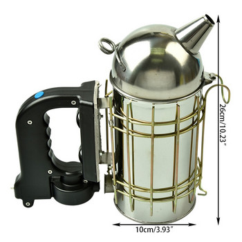DLKKLB Комплект електрически предавател за пчелен дим от неръждаема стомана Електрически инструмент за пчеларство Пчеларски инструмент Bee Smoker Пчеларство