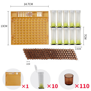 1 Σετ| Nicot Bee Queen Rearing Kit Πλαστικά Εργαλεία Μελισσοκομίας HoneyBee Larva System Move Worms for Beekeeper