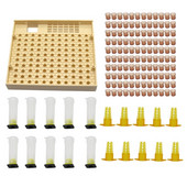 Včelárska súprava Cupkit 120 bunkových pohárov Sada včelích náradií Systém na odchov kráľovnej Bee Nicot Kompletná klietka na odchyt včiel Pomocník pri včelárstve