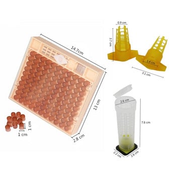 Beekeeping Cupkit 120 Cell Cups Bee Tool Set Queen Rearing System Bee Nicot Complete Catcher Cage Βοηθός Μελισσοκομίας