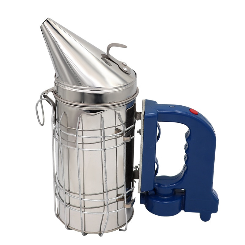 Elektrická súprava na vysielač dymu z včiel z nehrdzavejúcej ocele, elektrický včelársky nástroj, včelárske nástroje, udiareň včiel