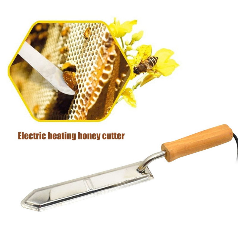 1 ks včelích nástrojov, nôž na rezanie medu 220V, rezačka medu, včelárske vybavenie, rýchlo sa zahrieva, nástroj na rezanie včiel