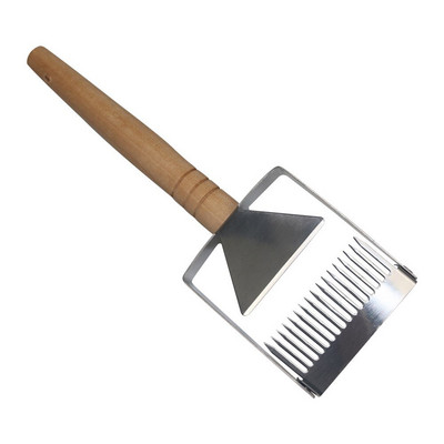 Včelárska odvíčkovačová vidlička 17-pinová drevená rukoväť medový nôž včelí úľ škrabka na plást nástroje pre včelárske potreby vybavenie