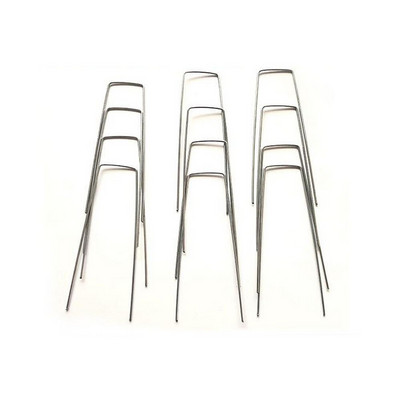 100 ks viacúčelových klincov v tvare U, pozinkovaných klincov na trávnik, záhradných kolíkov, vysokovýkonných kolíkov, antikoróznych plotov