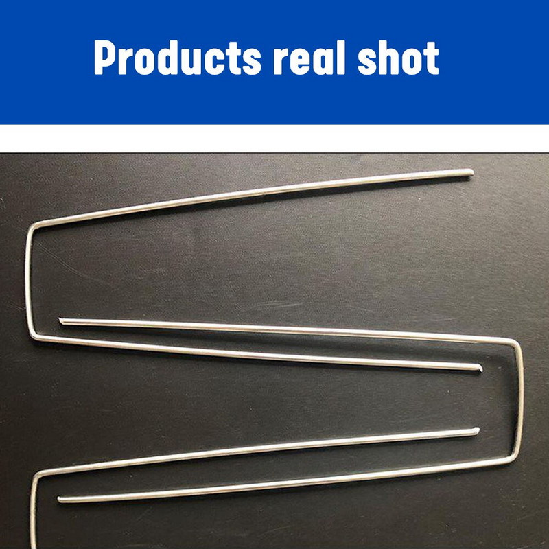 100 ks viacúčelových klincov v tvare U, pozinkovaných klincov na trávnik, záhradných kolíkov, vysokovýkonných kolíkov, antikoróznych plotov