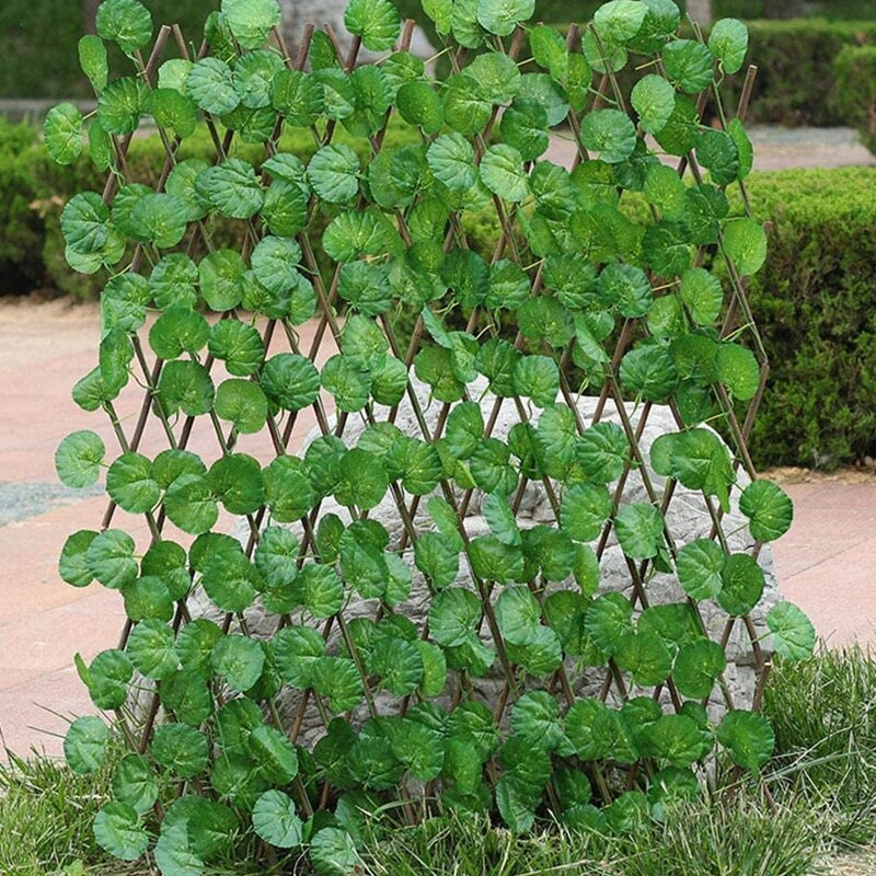 Vonkajší simulačný rastlinný teleskopický plot, rozširujúci sa mriežkový plot, UV ochrana, zeleň, stena, zaťahovací, nový, odolný