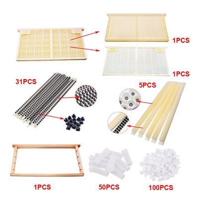 Mesilasema piimatootmise seadmed ilma poognata kuninganna kasvatamise komplekt, täielik CQR-3C mesilasemade kasvatamise süsteem mesilasemade kasvatamiseks