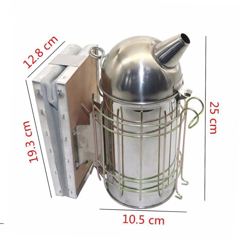 Včelárska udiareň z nehrdzavejúcej ocele, manuálna súprava vysielača Somke, včelárske náradie, včelárska udiareň na včely, včelárske vybavenie.
