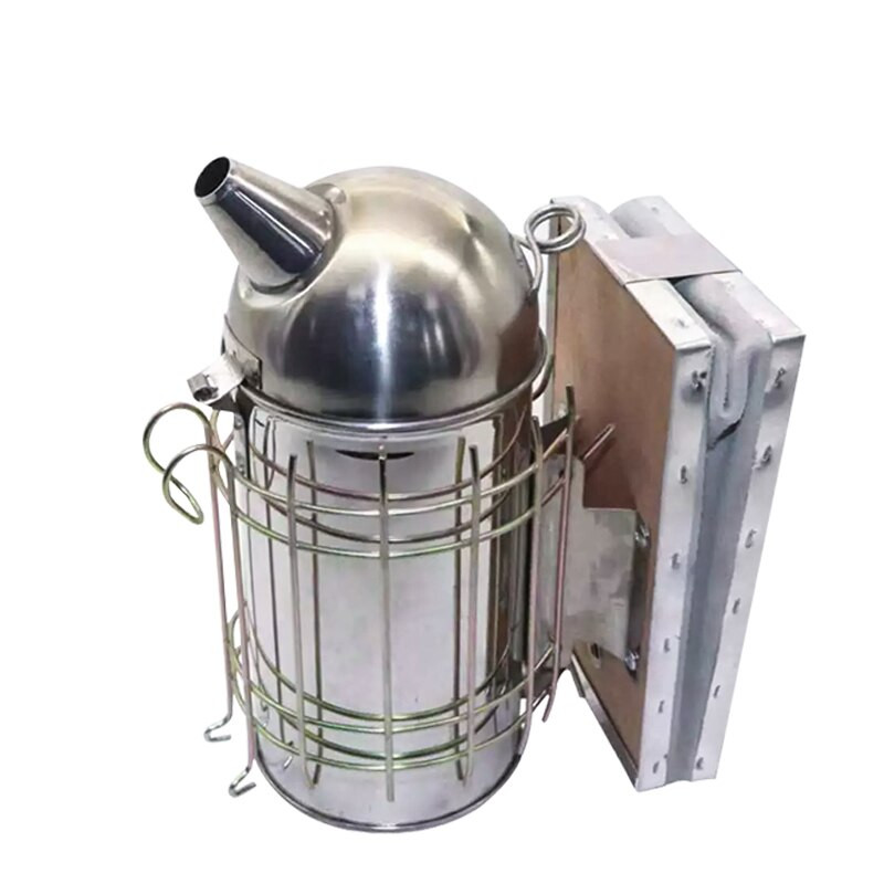 Včelárska udiareň z nehrdzavejúcej ocele, manuálna súprava vysielača Somke, včelárske náradie, včelárska udiareň na včely, včelárske vybavenie.