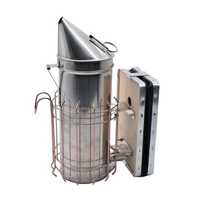 Nerezová udiareň na včely s tepelným štítom, včelárske nástroje, včelárske vybavenie, udiareň na včelí úľ na upokojenie včiel medonosných