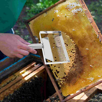 1 τμχ Ανοξείδωτη ξύστρα Beekeeeper Scraper Αξεσουάρ μελισσοκομίας Πιρούνι ξύστρα κηρήθρας