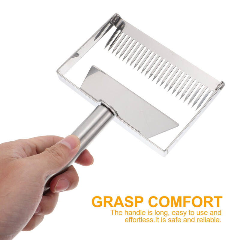 1 ks škrabka z nehrdzavejúcej ocele včelárska škrabka včelárske príslušenstvo škrabka na plást vidlička