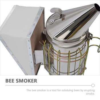 Smokerbox Инструмент за кошер за пчеларство Пушачи Ръчен предавател от неръждаема стомана Keepingheat Shield Kit Инструменти Метално оборудване