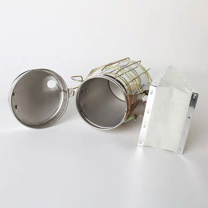 Nerezová oceľová včelárska udiareň, manuálna včelárska súprava na vysielanie včelieho dymu, nástroj na včelársky dymový postrekovač, včelárske vybavenie