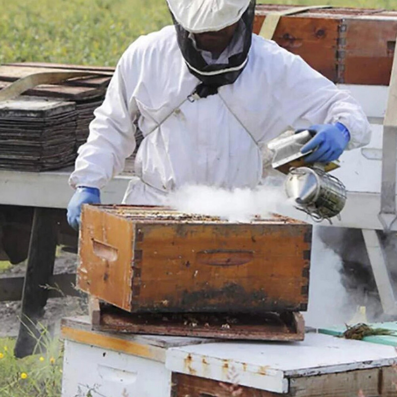 Smokerbox bitininkystės avilio įrankis rūkalių vadovas nerūdijančio plieno siųstuvas Keepingheat skydo rinkinys įrankiai metalinė įranga