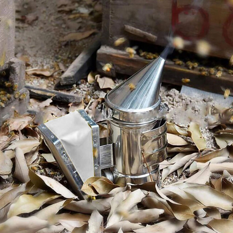 Údiareň, včelársky nástroj na úľ, manuálne udiarne, vysielač z nehrdzavejúcej ocele, sada na udržiavanie tepelného štítu, náradie, kovové vybavenie