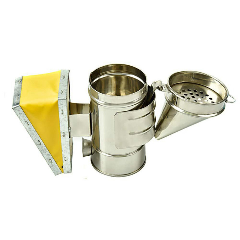 Afumător Echipament de instrumente pentru creșterea albinelor Stup de albine Accesorii pentru apicultori Scut pentru stup Unelte metalice termice Albine Miere Kit de stupi Simulator de pornire