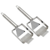 2 vnt Daugiafunkcinis nerūdijančio plieno kastuvas su rankena medaus šakute dviguba adata bitininkystės šakutė