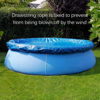Покривало за плувен басейн Множество размери Кръгла подложка от плат Семейна градина Дъждоустойчиво покривало за прах UV устойчива подложка Аксесоари за домашен басейн