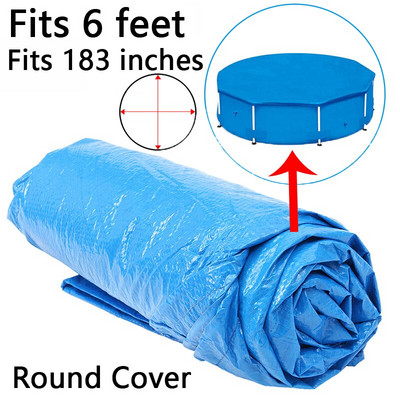 Kryt bazéna, okrúhla látková rohožka, viacero veľkostí, rodinná záhrada, odolný voči dažďu, proti prachu, UV odolná rohožka, príslušenstvo pre domáci bazén