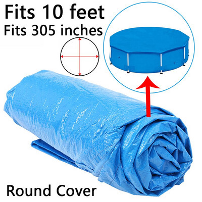 Kryt bazéna, okrúhla látková rohožka, viacero veľkostí, rodinná záhrada, odolný voči dažďu, proti prachu, UV odolná rohožka, príslušenstvo pre domáci bazén