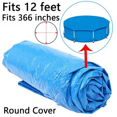 Kryt bazéna, okrúhla látková rohožka, viacero veľkostí, rodinná záhrada, odolný voči dažďu, proti prachu, UV odolná rohožka, príslušenstvo pre domáci bazén