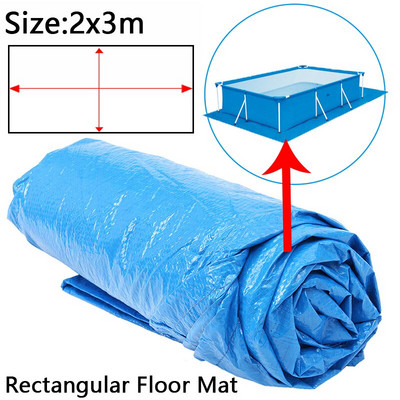 Kryt bazéna, okrúhla látková rohožka, viacero veľkostí, rodinná záhrada, odolný voči dažďu, proti prachu, UV odolná rohožka, príslušenstvo pre domáci bazén