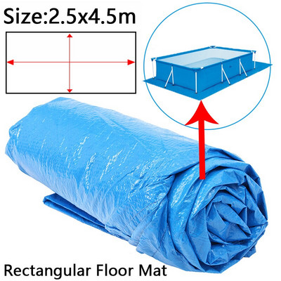 Kryt bazéna, okrúhla látková rohožka, viacero veľkostí, rodinná záhrada, odolný voči dažďu, proti prachu, UV odolná rohožka, príslušenstvo pre domáci bazén