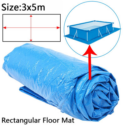 Kryt bazéna, okrúhla látková rohožka, viacero veľkostí, rodinná záhrada, odolný voči dažďu, proti prachu, UV odolná rohožka, príslušenstvo pre domáci bazén