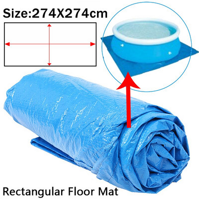 Kryt bazéna, okrúhla látková rohožka, viacero veľkostí, rodinná záhrada, odolný voči dažďu, proti prachu, UV odolná rohožka, príslušenstvo pre domáci bazén