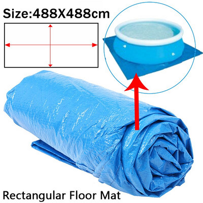 Kryt bazéna, okrúhla látková rohožka, viacero veľkostí, rodinná záhrada, odolný voči dažďu, proti prachu, UV odolná rohožka, príslušenstvo pre domáci bazén