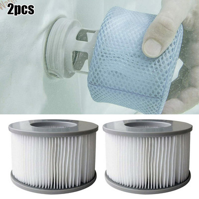 2Pcs Swimming Pool Filters Cartridge For Mspa Hot Tubs For B0303499 Inflatable Swimming Pool Accessories Protective Net