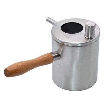 AT69 -1Pcs Κερί μέλισσας Pot Pouring Pot από ανοξείδωτο χάλυβα Beeswax Melting Pot Wax Melter Pot Candle Pot Εργαλείο μελισσοκομίας