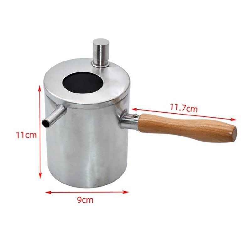 AT69 -1 ks Nerezová oceľová nádoba na nalievanie včelieho vosku, nádoba na tavenie včelieho vosku, nádoba na tavenie vosku, nástroj na výrobu sviečok, nástroj na včelárstvo