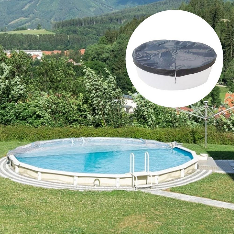 Skladací okrúhly kryt na bazén 366 cm 305 cm 240 cm, izolovaný kryt na bazén, oxfordská látka, záhradná vaňa, príslušenstvo, dropshipping