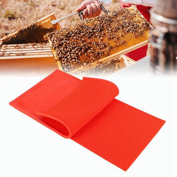 2 τεμ. Φύλλο καλουπιού τύπου κερί μέλισσας DIY Λαστιχένια χτένα Αξεσουάρ μελισσοκομίας για μελισσοκόμο