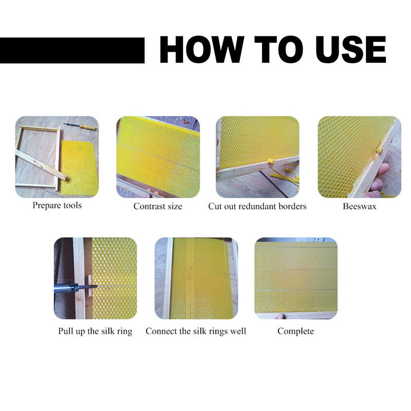 10/30 ks včelí medové listy, voskový základ pre úľ, včelárske vybavenie, hrebeňový medový rám, včelí úľ, včelárske nástroje, včelí med, listy