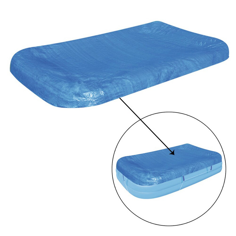 Kryt bazéna so 4 veľkosťami, nepremokavý kryt, štvorcový kryt na podlahu, rohožka pre vonkajšie doplnky do vily a záhradného bazéna