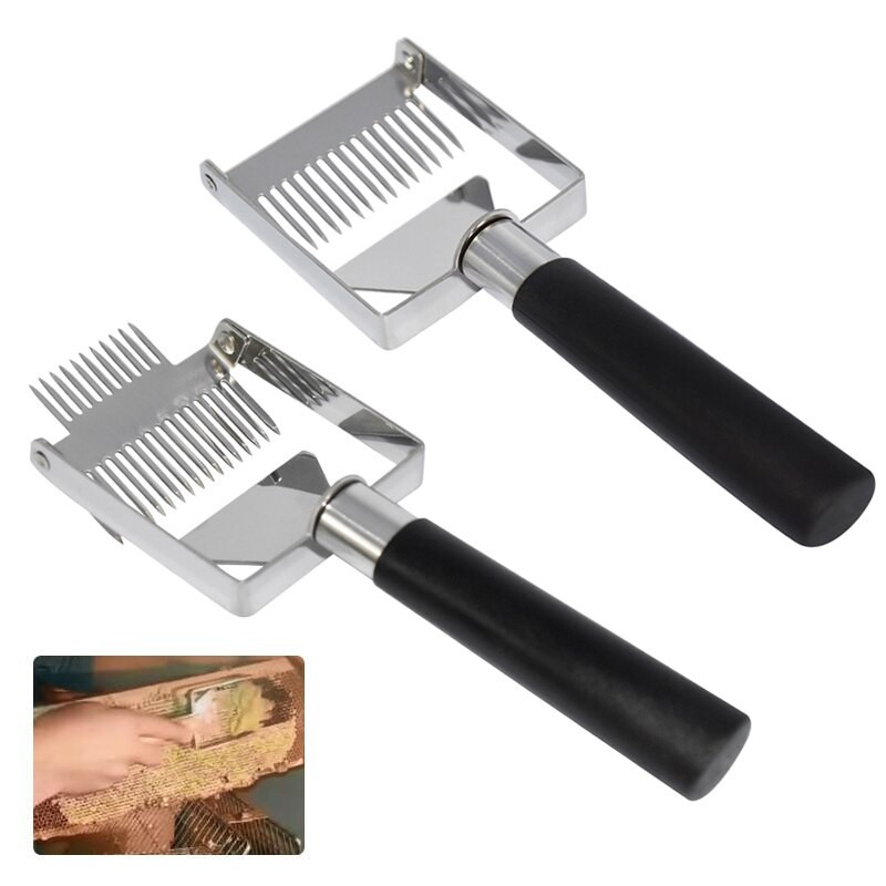 1 vnt medaus šakutė nerūdijančio plieno grandiklis Bitininkas Bitynas Bitininkystės įranga Galimi penki modeliai bičių ūkio įrankiai