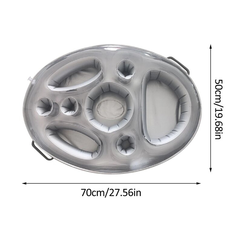 Vasaros vakarėlio kibiro puodelio laikiklis Pripučiamas baseinas plūduriuojantis alaus gėrimo aušintuvas stalo baro padėklas paplūdimio plaukimo žiedo priedai