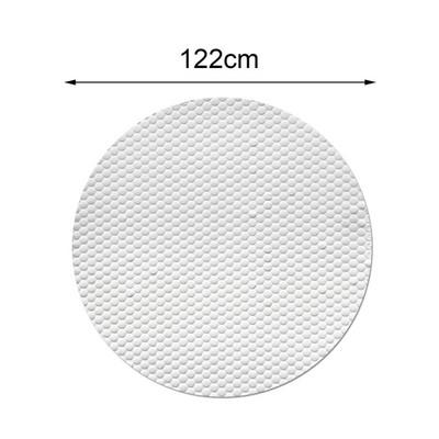 122/152/183 cm krycia fólia na bazén, okrúhla solárna krycia fólia na bazén, biela, praktické vonkajšie doplnky do kúpeľa